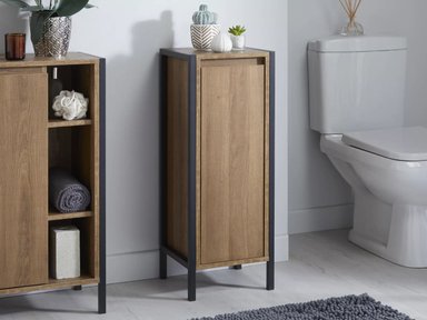 MUEBLE BAÑO TU MESITA CARMEN BAJO MARRON ORGANIZADOR 30 CM