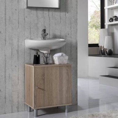 MUEBLE BAÑO TU MESITA CARLOS ROBLE MARRON MODERNO - 2