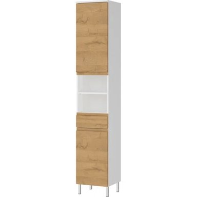 ARMARIO TU MESITA BRANDON ALTO BLANCO BAÑO 1 CAJON 2 PUERTAS - 2