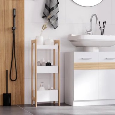 ESTANTE TU MESITA MONTRI BLANCO ORGANIZADOR BAÑO