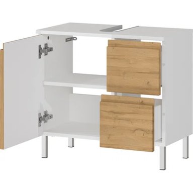 MUEBLE BAÑO TU MESITA BRANDON 60CM MARRON CLARO INFERIOR LAVADERO - 2