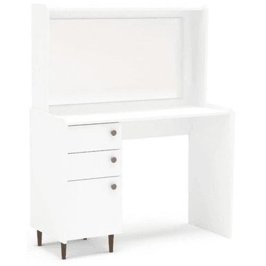 TOCADOR TU MESITA AURORA BLANCO 3 CAJONES PRACTICO