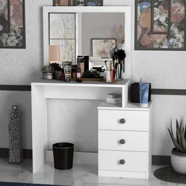 TOCADOR TU MESITA BELLADONA BLANCO ELEGANTE Y PRACTICO