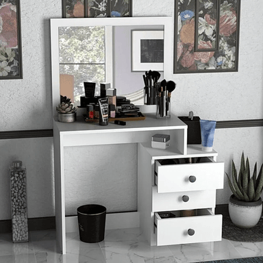 TOCADOR TU MESITA BELLADONA BLANCO ELEGANTE Y PRACTICO - 2