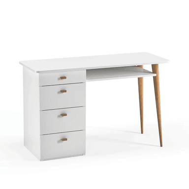 ESCRITORIO TU MESITA BETTY 120 CM X 52 CM BLANCO VINTAGE 4 CAJONES - 2