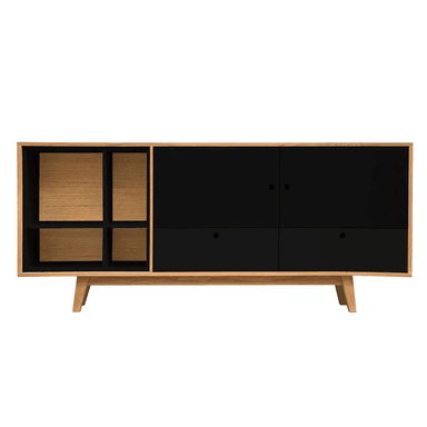 APARADOR VAJILLERO MULTIUSOS TU MESITA AVA COLOR NEGRO/DUNA