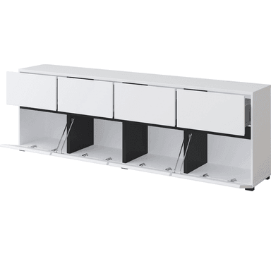 APARADOR TU MESITA GOLIAT MELAMINA 18MM 4 PUERTAS 4 CAJONES LARGO MODERNO - 3