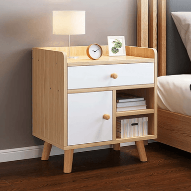 VELADOR PRÁCTICO TU MESITA CHIA COLOR HAYA/BLANCO