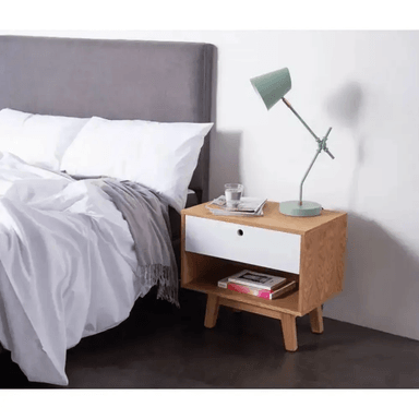 VELADOR TU MESITA PRÁCTICO 1 CAJÓN ARIOSTO DUNA BLANCO