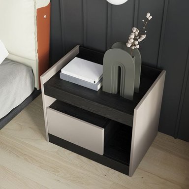 VELADOR TU MESITA MESA NOCHE DOME NEGRO - 2