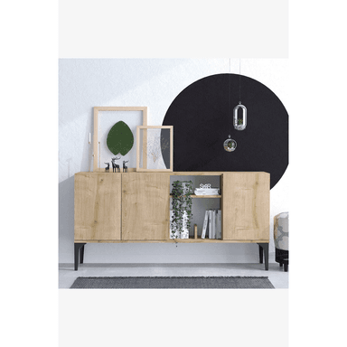 APARADOR TU MESITA SIGRID MELAMINA 18MM 3 PUERTAS MODERNO - 1