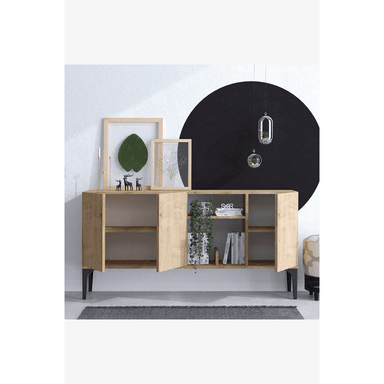 APARADOR TU MESITA SIGRID MELAMINA 18MM 3 PUERTAS MODERNO - 2