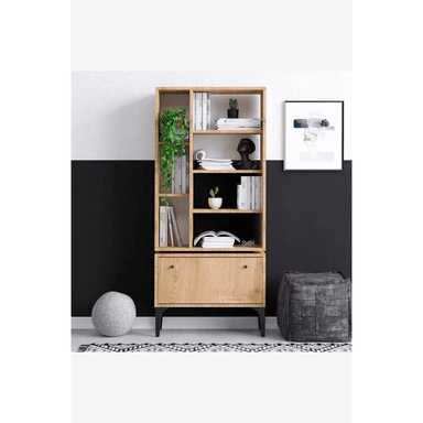 APARADOR TU MESITA VENTRO MELAMINA 18MM 1 PUERTA ALTO + REPISA - 1