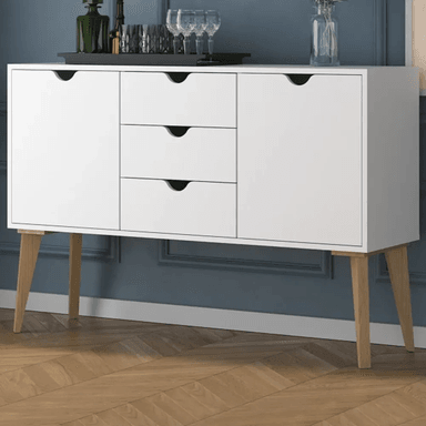APARADOR TU MESITA CELTA MELAMINA 18MM 2 PUERTAS 3 CAJONES CLÁSICO - 1