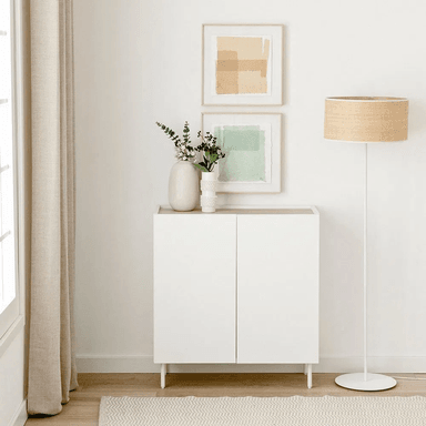 ZAPATERA TU MESITA MARÍA BLANCO NÓRDICA 2 PUERTAS