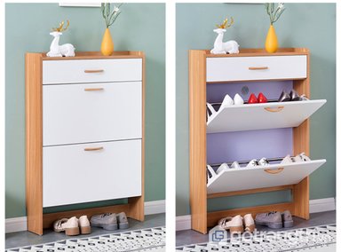 ZAPATERA TU MESITA AEACELLY BLANCO MODERNA ARACELLY 70 CM - 2