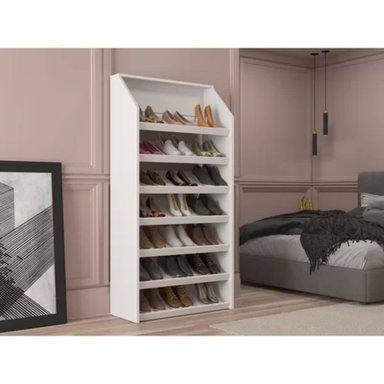 ZAPATERA MODERNA TU MESITA MELANY BLANCO ALTO 138CM