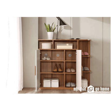 ZAPATERA TU MESITA FÉLIX MARRÓN MODERNA 2 PUERTAS - 2