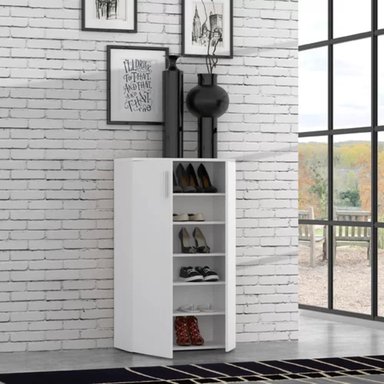 ZAPATERA TU MESITA KASSEL BLANCO MODERNA