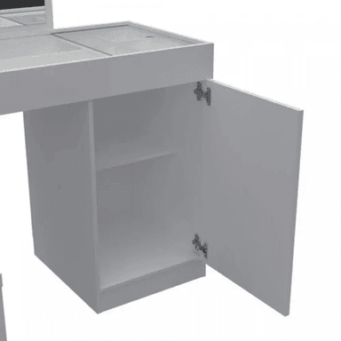 ESCRITORIO TU MESITA ALTAIR 136 CM X 136 CM BLANCO TOCADOR EN L - 3