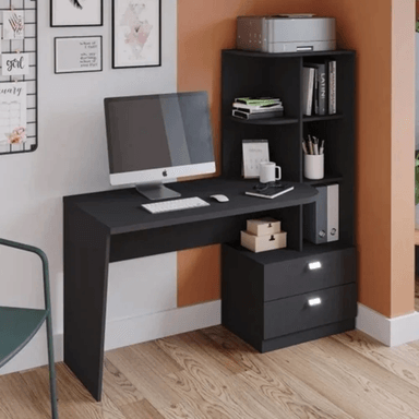 ESCRITORIO JUVENIL TU MESITA ADONAI 138 CM X 54 CM NEGRO