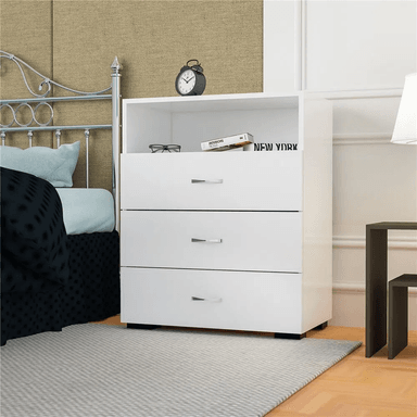 COMODA TU MESITA MURCIA PRACTICA 3 CAJONES BLANCO