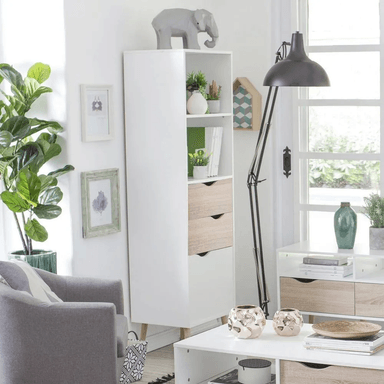 ESTANTE TU MESITA IVANA BLANCO VINTAGE OAK 171 CM - 2