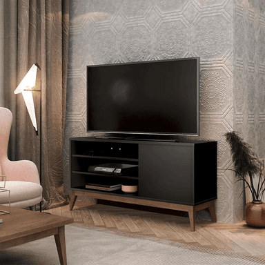 MUEBLE PARA TV TU MESITA MILANO MULTIUSOS NEGRO