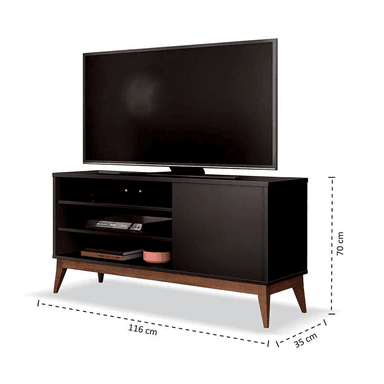 MUEBLE PARA TV TU MESITA MILANO MULTIUSOS NEGRO - 3