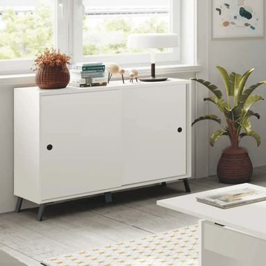 APARADOR TU MESITA GUILLE MELAMINA 18 MM 2 PUERTAS ESTILO NORDICO