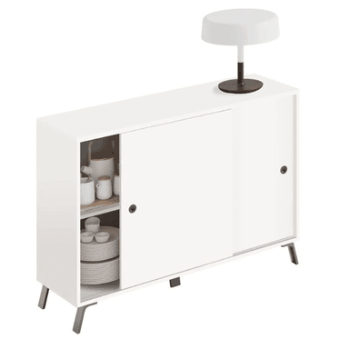 APARADOR TU MESITA GUILLE MELAMINA 18 MM 2 PUERTAS ESTILO NORDICO - 2
