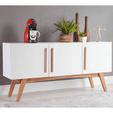 APARADOR TU MESITA DOMITILA MELAMINA 18 MM 3 PUERTAS CLÁSICO