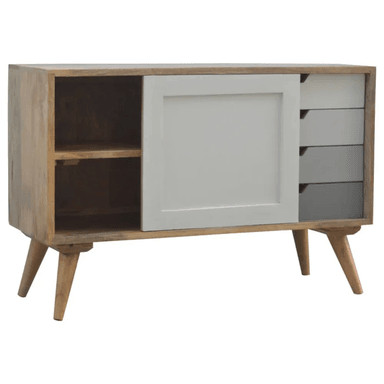 APARADOR TU MESITA KENZO MELAMINA 18 MM 1 PUERTA 4 CAJONES CONTEMPORÁNEO 90 CM - 3