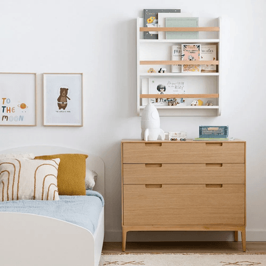 COMODA TU MESITA HELSINKI MODERNA JUVENIL DUNA 3 CAJONES MARRON CLARO