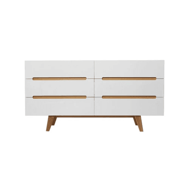 COMODA TU MESITA RITA CLASICA 6 CAJONES BLANCO