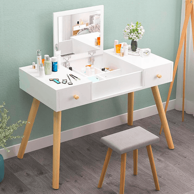 TOCADOR TU MESITA COSMETIC BLANCO VINTAGE 100 CM - 1