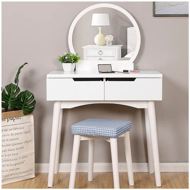 TOCADOR TU MESITA REFLECTION BLANCO MODERNO