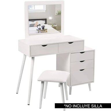 TOCADOR TU MESITA ALITO BLANCO VINTAGE 130 CM