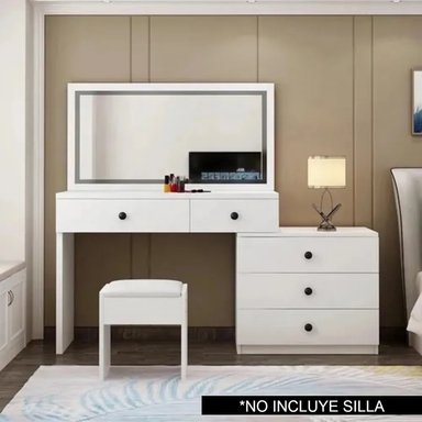 TOCADOR TU MESITA RUSÓ BLANCO CONTEMPORÁNEO