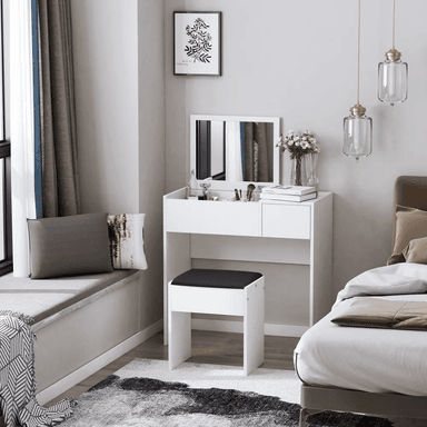 TOCADOR TU MESITA NARCIS BLANCO 80 CM