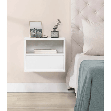 VELADOR TU MESITA FLOTANTE 1 CAJÓN MARITZA BLANCO