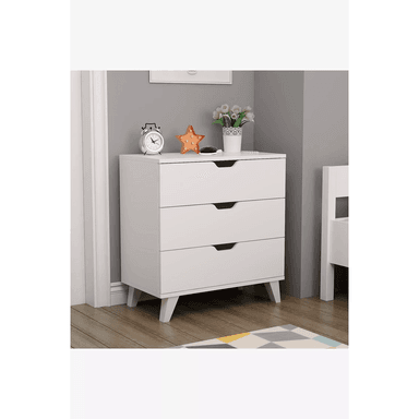 VELADOR CLÁSICO MULTIUSOS TU MESITA 3 CAJONES DOROTEA BLANCO