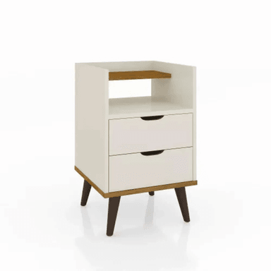 MESA NOCHE TU MESITA MULTIUSOS 2 CAJONES TRINIDAD BLANCO