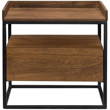 VELADOR TU MESITA MULTIUSOS TIPO INDUSTRIAL FOX MACADAMIA