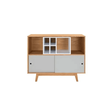 MUEBLE BAR TU MESITA AROM MODERNO DUNA 2 PUERTAS MARRON CLARO BLANCO