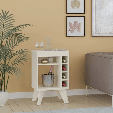 MINI BAR TU MESITA ARIES ORGANIZADOR BOTELLAS BLANCO