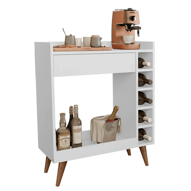 MUEBLE BAR TU MESITA MODERNO BIYIS 5 REPISAS BLANCO - 2