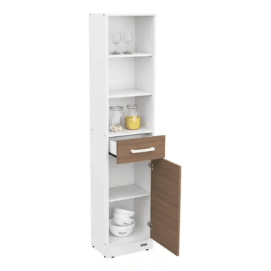 GABINETE DE COCINA TU MESITA VALERIA 1 CAJÓN ALTO BLANCO/MARRÓN - 2