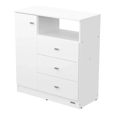 COMODA TU MESITA CLEO JUVENIL 3 CAJONES BLANCO