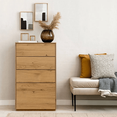 COMODA TU MESITA VERACRUZ ALTA 4 CAJONES NATURAL